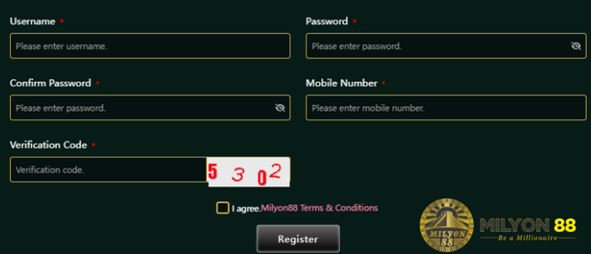 milyon88-How to register