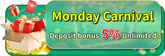 Here’s your visual reminder of the JLBet Monday Carnival 5% Deposit Bonus - Unlimited.